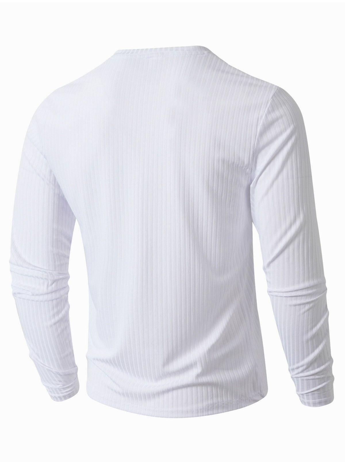 Men’s Long Sleeve V-Neck Striped Shirt
