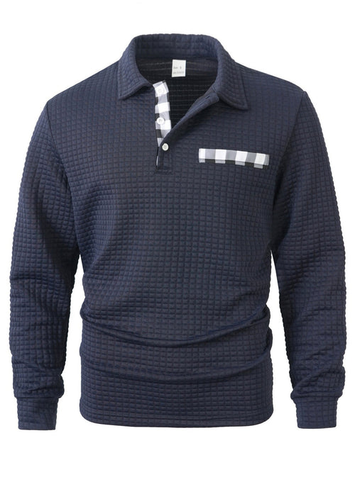Men’s Casual Zip Polo Shirt