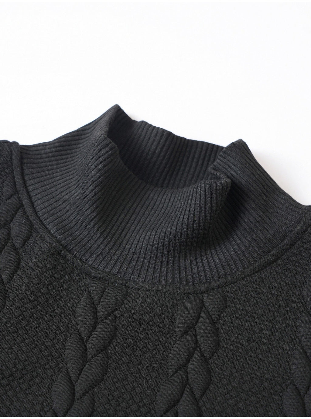 Men’s Warm Jacquard High Neck Sweater
